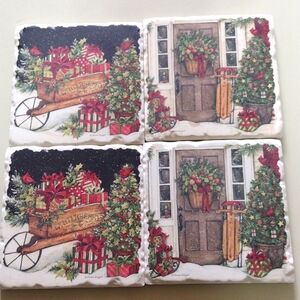 Christmas Coasters set of 4
